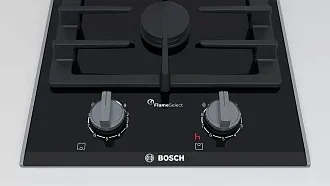 Газовая варочная панель Bosch PRB3A6D70M на 2 конфорки, шириной 30.6 см, черный 5