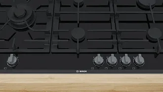 Газовая варочная панель Bosch PRS9A6B70D на 5 конфорки, шириной 91.6 см, черный 6