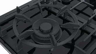 Газовая варочная панель Bosch PRS9A6D70M на 5 конфорки, шириной 91.6 см, черный 5