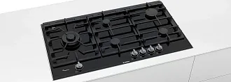 Газовая варочная панель Bosch PRS9A6D70M на 5 конфорки, шириной 91.6 см, черный 7