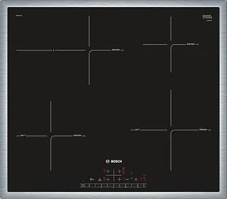 Индукционная варочная панель Bosch PIF645BB1E на 4 конфорки, шириной 58.3 см, черный