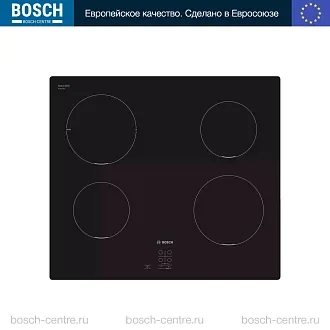 Индукционная варочная панель Bosch PUG611AA5D на 4 конфорки, шириной 59.2 см, черный