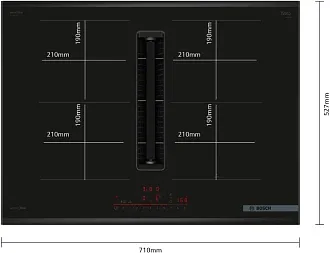 Индукционная варочная панель Bosch PVQ795H26E 2