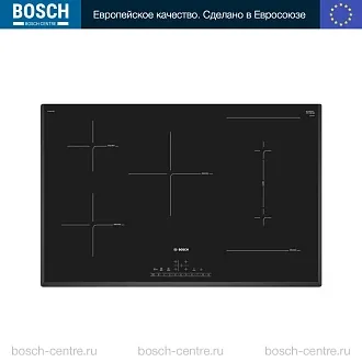 Индукционная варочная панель Bosch PVW851FB5E на 5 конфорки, шириной 80.2 см, черный