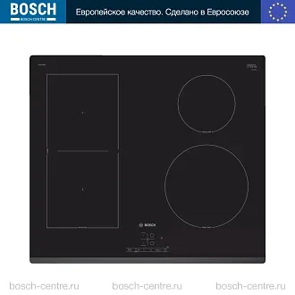 Индукционная варочная панель Bosch PWP63RBB6E на 4 конфорки, шириной 59.2 см, черный