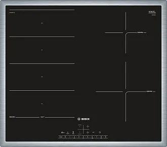 Индукционная варочная панель Bosch PXE645FC1E на 4 конфорки, шириной 58.3 см, черный
