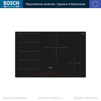 Индукционная варочная панель Bosch PXE801DC1E на 4 конфорки, шириной 79.2 см, черный
