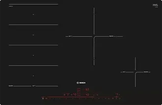 Индукционная варочная панель Bosch PXE801DC1E на 4 конфорки, шириной 79.2 см, черный 6