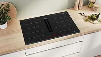 Индукционная варочная панель Bosch PXX895D57E на 4 конфорки, шириной 81.6 см, черный 3