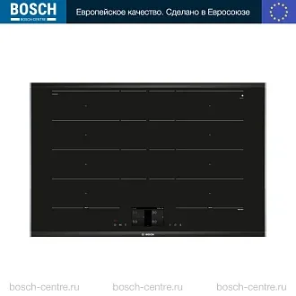 Индукционная варочная панель Bosch PXY875KV1E на 4 конфорки, шириной 81.6 см, черный