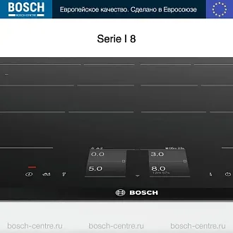 Индукционная варочная панель Bosch PXY875KV1E на 4 конфорки, шириной 81.6 см, черный 5