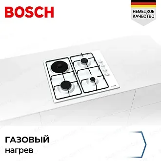 Комбинированная варочная панель Bosch PBY6C2B82Q на 4 конфорки, шириной 58 см, белый 4