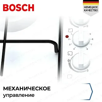 Комбинированная варочная панель Bosch PBY6C2B82Q на 4 конфорки, шириной 58 см, белый 5