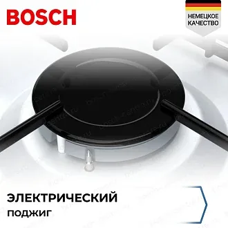 Комбинированная варочная панель Bosch PBY6C2B82Q на 4 конфорки, шириной 58 см, белый 6