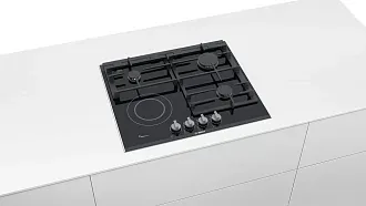 Комбинированная варочная панель Bosch PRY6A6B70Q на 3 конфорки, шириной 60.6 см, черный 6