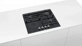 Комбинированная варочная панель Bosch PRY6A6D70Q на 4 конфорки, шириной 60.6 см, черный 3