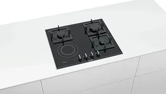 Комбинированная варочная панель Bosch PSY6A6B20 на 4 конфорки, шириной 60 см, черный 3