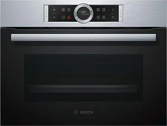 Компактный духовой шкаф Bosch CBG633NS3 электрический, шириной 59.4 см, нержавеющая сталь, EcoClean очистка