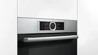 Компактный духовой шкаф Bosch CBG633NS3 электрический, шириной 59.4 см, нержавеющая сталь, EcoClean очистка 2