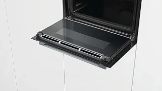 Компактный духовой шкаф Bosch CBG633NS3 электрический, шириной 59.4 см, нержавеющая сталь, EcoClean очистка 3