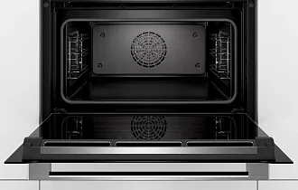 Компактный духовой шкаф Bosch CBG635BS3 электрический, шириной 59.4 см, нержавеющая сталь, EcoClean очистка 8