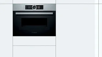 Компактный духовой шкаф Bosch CMG656BS1M электрический, шириной 59.4 см, нержавеющая сталь, EcoClean очистка 3