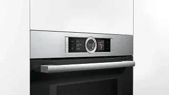 Компактный духовой шкаф Bosch CMG656BS1M электрический, шириной 59.4 см, нержавеющая сталь, EcoClean очистка 4