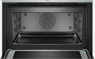Компактный духовой шкаф Bosch CMG656BS1M электрический, шириной 59.4 см, нержавеющая сталь, EcoClean очистка 6