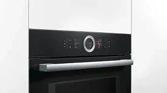 Компактный духовой шкаф Bosch CMG6764B1 электрический, шириной 59.4 см, черный, пиролитическая очистка 3