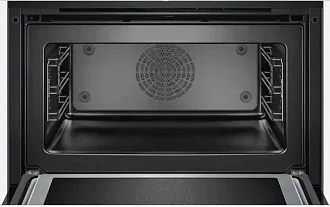 Компактный духовой шкаф Bosch CMG676BB1 электрический, шириной 59.5 см, черный, пиролитическая очистка 5