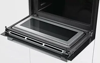 Компактный духовой шкаф Bosch CMG676BB1 электрический, шириной 59.5 см, черный, пиролитическая очистка 6