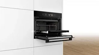 Компактный духовой шкаф Bosch CSG 856 RC7 электрический, шириной 59.4 см, черный, EcoClean очистка 2
