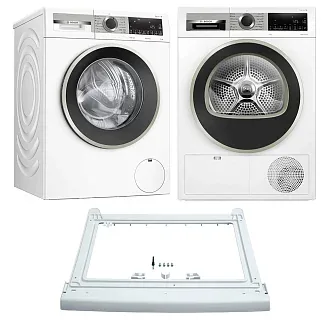 Комплект Bosch Serie 4 (WGA254X0ME, WQG1420AME, WTZ20410)
