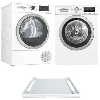 Комплект Bosch Serie 6 (WAT28S48ME, WTW876LBY, WTZ27400)