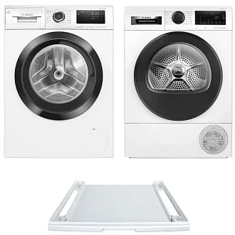 Комплект Bosch Serie 6 (WAU28Q1EPL, WQG24500BY, WTZ27400)