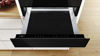 Шкаф для подогрева посуды Bosch BIC7101B1 электрический, шириной 59.4 см, нержавеющая сталь, традиционная очистка 7