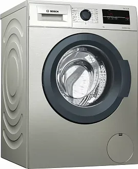 Стиральная машина Bosch WAJ2017SME 1000 об/мин, покрытие Inox-look под нержавеющую сталь, инверторный EcoSilenceDrive двигатель 6