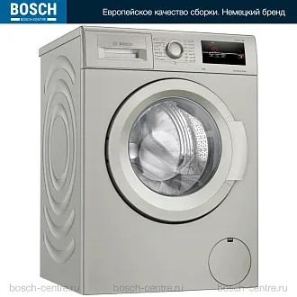 Стиральная машина Bosch WAJ2018SME 1000 об/мин, серебристый / нержавеющая сталь, инверторный EcoSilenceDrive двигатель