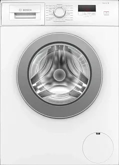 Стиральная машина Bosch WAJ2407GPL 1200 об/мин, белый, инверторный EcoSilenceDrive двигатель