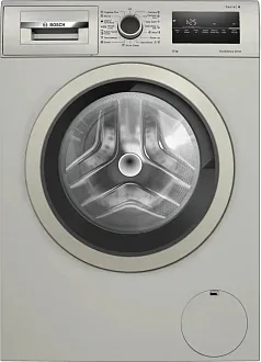 Стиральная машина Bosch WAN2420XME 1200 об/мин, серебристый / нержавеющая сталь, инверторный EcoSilenceDrive двигатель 8