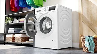 Стиральная машина Bosch WAN2822EPL 1400 об/мин, белый, инверторный EcoSilenceDrive двигатель 2