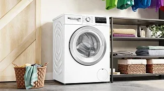 Стиральная машина Bosch WAN2822EPL 1400 об/мин, белый, инверторный EcoSilenceDrive двигатель 4