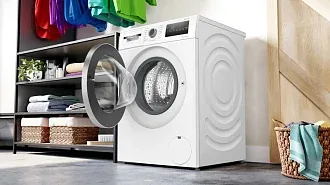 Стиральная машина Bosch WAN2827EPL 1400 об/мин, белый, инверторный EcoSilenceDrive двигатель 2