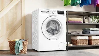 Стиральная машина Bosch WAN28K93 1400 об/мин, белый, инверторный EcoSilenceDrive двигатель 4