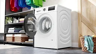 Стиральная машина Bosch WAU28Q1EPL 1400 об/мин, белый, инверторный EcoSilenceDrive двигатель 7