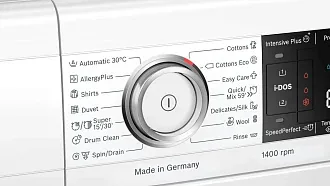 Стиральная машина Bosch WAV28K90ME 1400 об/мин, белый, инверторный EcoSilenceDrive двигатель 3