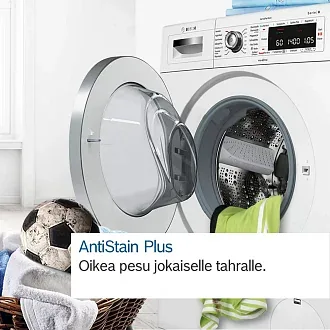 Стиральная машина Bosch WAXH8G0LSN 1400 об/мин, белый, инверторный EcoSilenceDrive двигатель 3