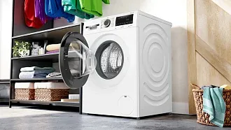 Стиральная машина Bosch WGA142X1TR 1200 об/мин, белый, инверторный EcoSilenceDrive двигатель 5