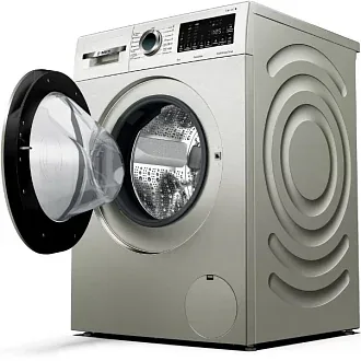 Стиральная машина Bosch WGA242XVOE 1200 об/мин, покрытие Inox-look под нержавеющую сталь, инверторный EcoSilenceDrive двигатель 2