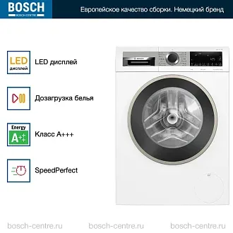 Стиральная машина Bosch WGA24400ME 1400 об/мин, белый, инверторный EcoSilenceDrive двигатель 2